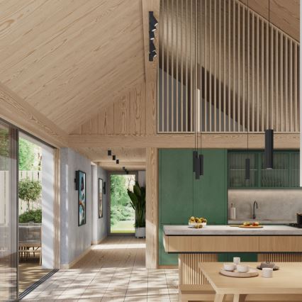 Brilagi - LED virziena gaismeklis CRESTO 6xGU10/10W/230V melns