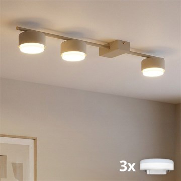Brilagi - LED virziena gaismeklis MONO 3xGX53/12W/230V bēšs