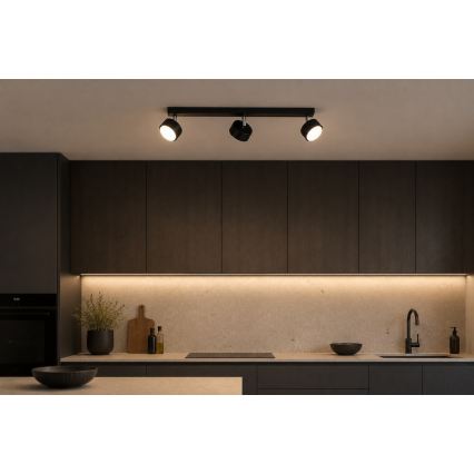 BRILAGI - LED virziena gaismeklis MONO 3xGX53/30W/230V melns