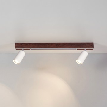 BRILAGI - LED virziena gaismeklis SELE 2xGU10/30W/230V + LED/15W balta/ozola dekors