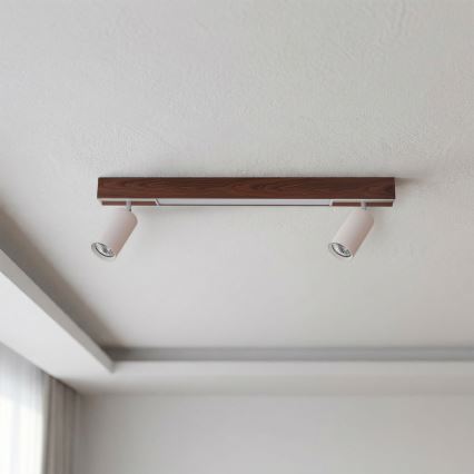 BRILAGI - LED virziena gaismeklis SELE 2xGU10/30W/230V + LED/15W balta/ozola dekors