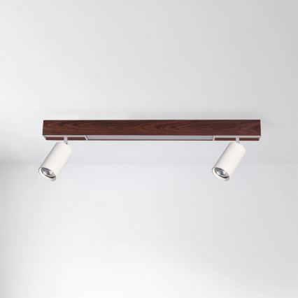 BRILAGI - LED virziena gaismeklis SELE 2xGU10/30W/230V + LED/15W balta/ozola dekors