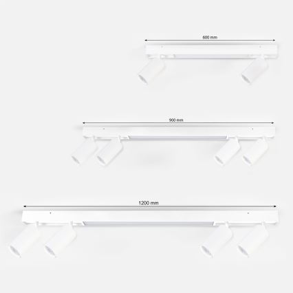 Brilagi - LED virziena gaismeklis SELE 4xGU10/30W/230V + LED/20W balts