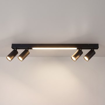 Brilagi - LED virziena gaismeklis SELE 4xGU10/30W/230V + LED/20W melns