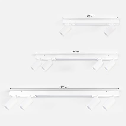 Brilagi - LED virziena gaismeklis SELE 4xGU10/30W/230V + LED/25W balts