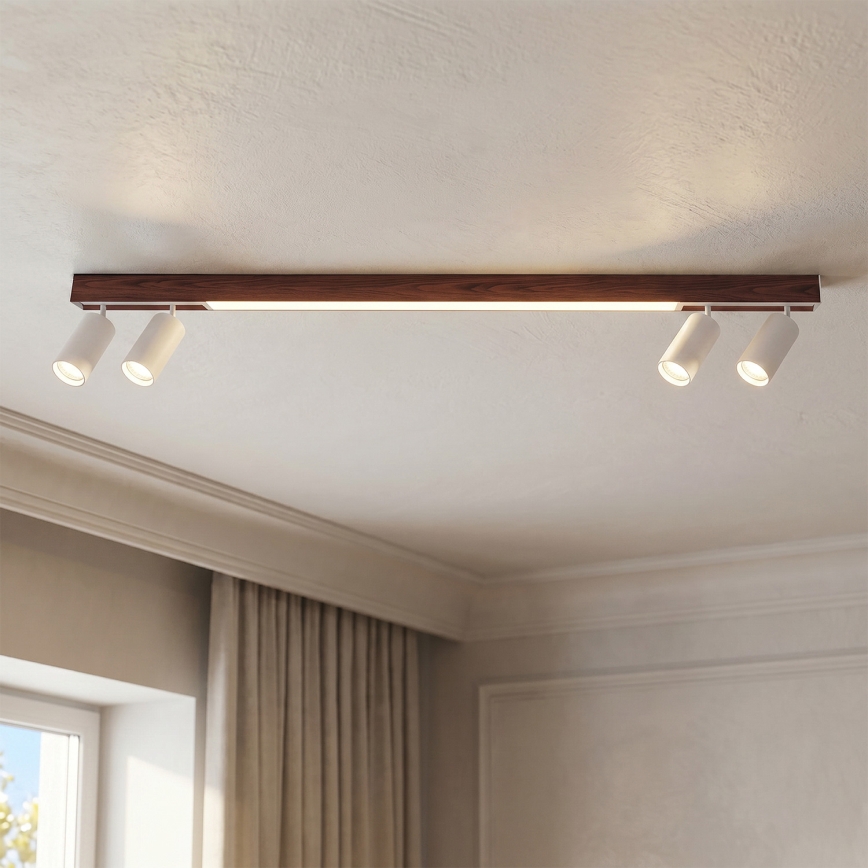 BRILAGI - LED virziena gaismeklis SELE 4xGU10/30W/230V + LED/25W balts/ozola dekors