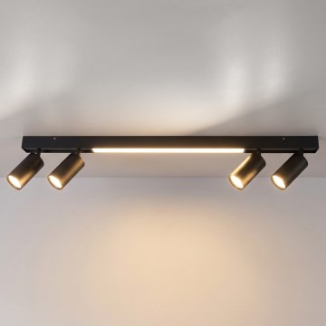 Brilagi - LED virziena gaismeklis SELE 4xGU10/30W/230V + LED/25W melns