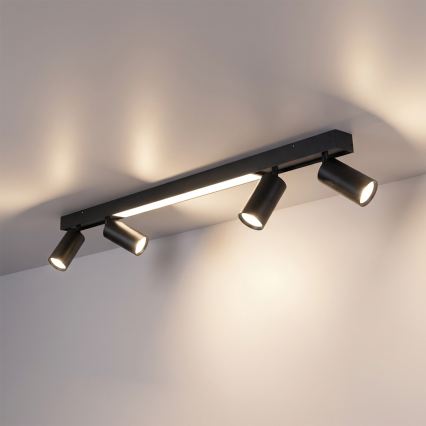 Brilagi - LED virziena gaismeklis SELE 4xGU10/30W/230V + LED/25W melns