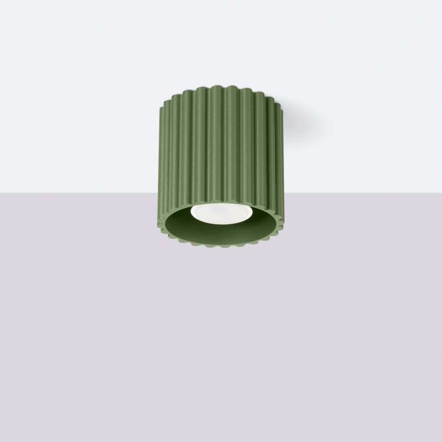 Brilagi - LED virziena gaismeklis SFERA 1xGU10/10W/230V Ø 10 cm zaļš