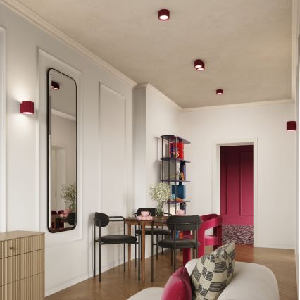 Brilagi - LED virziena gaismeklis SFERA 1xGX53/30W/230V diam. 10 cm burgundijas sarkans