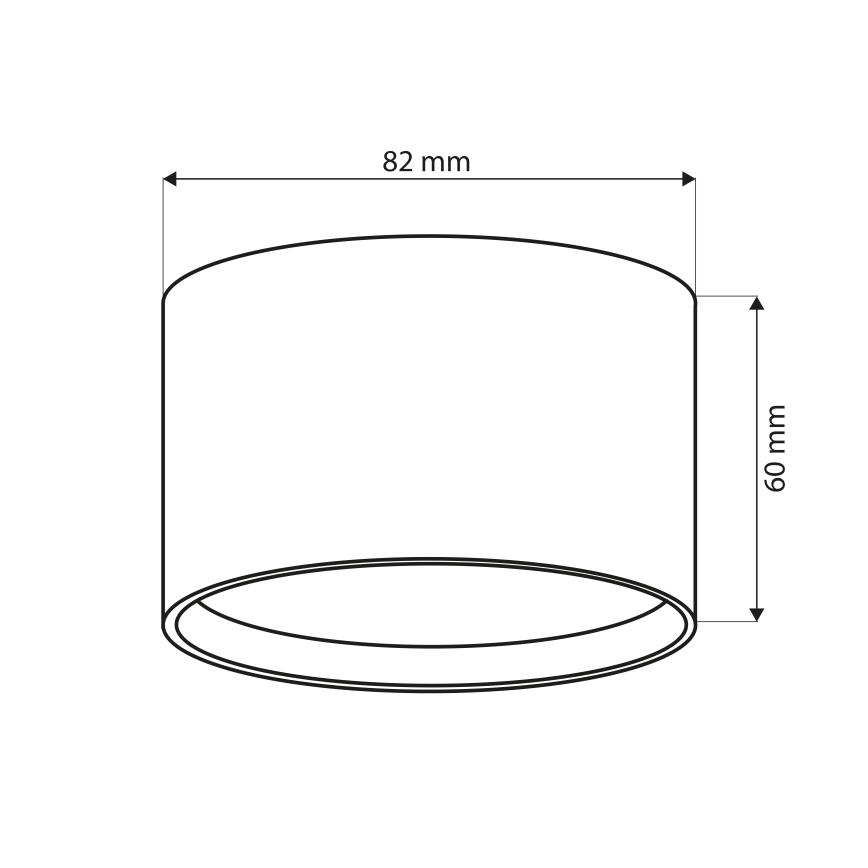 BRILAGI - LED Virziena gaismeklis SMOOTH 1xGX53/15W/230V 60x82 mm bēšs