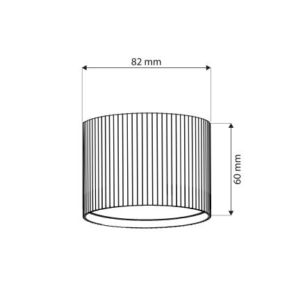 BRILAGI - LED Virziena gaismeklis STRIPY 1xGX53/15W/230V 60x82 mm sudraba