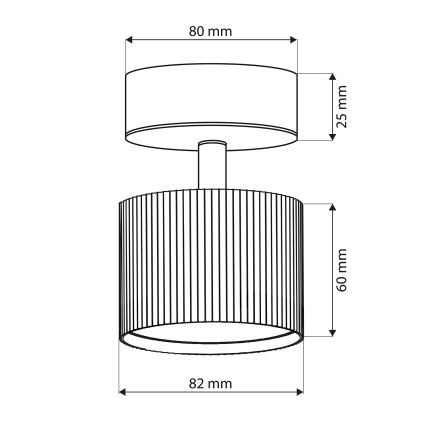 Brilagi - LED Virziena gaismeklis STRIPY 1xGX53/15W/230V balts