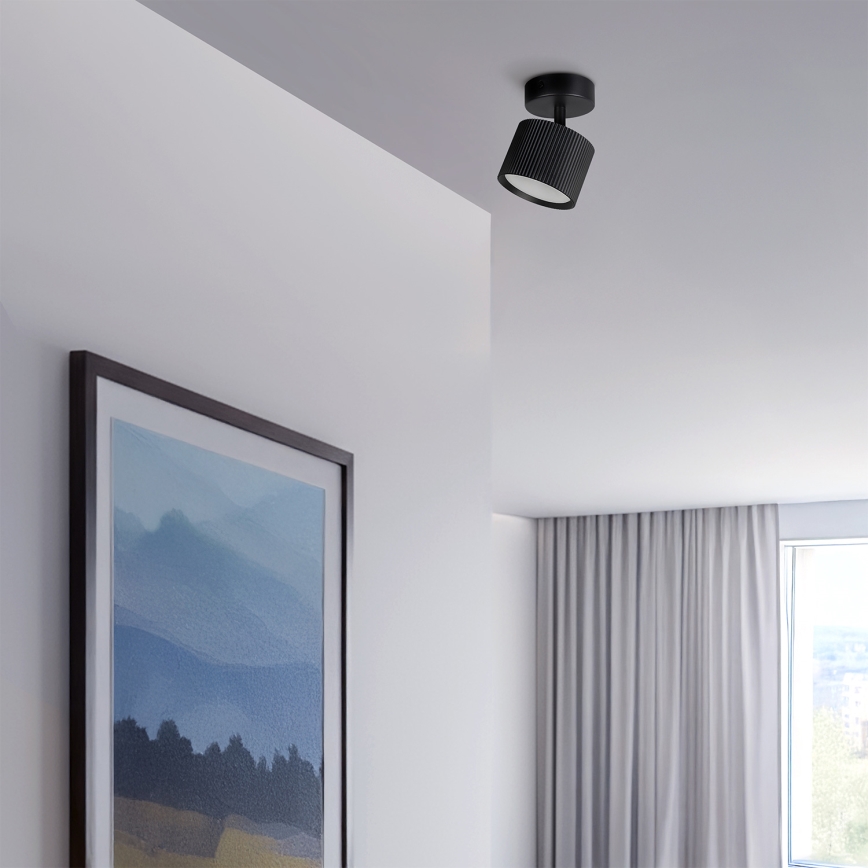 Brilagi - LED Virziena gaismeklis STRIPY 1xGX53/15W/230V melns