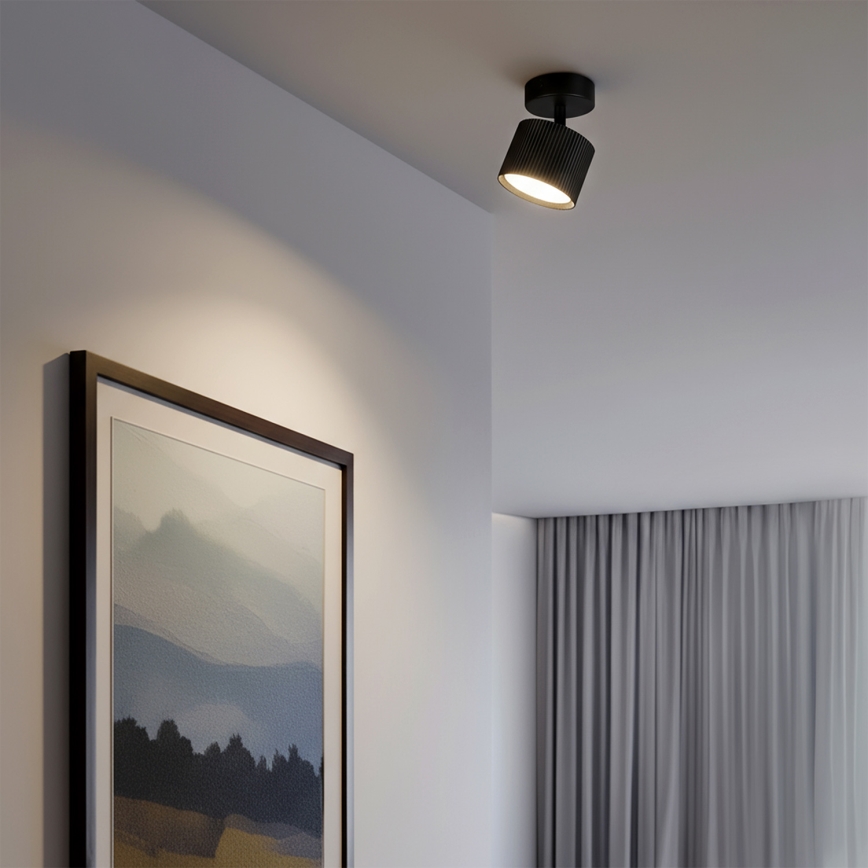 BRILAGI - LED Virziena gaismeklis STRIPY 1xGX53/15W/230V pr. 82 mm melns