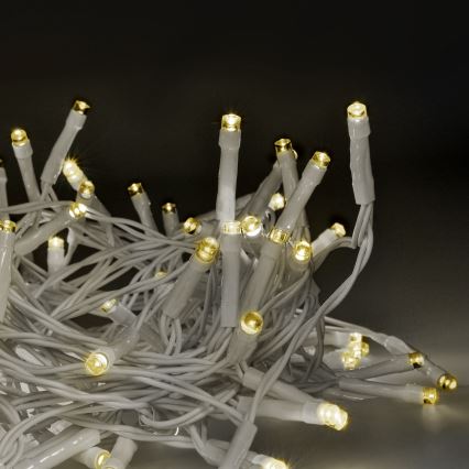 Brilagi - LED Ziemassvētku āra virtene 120xLED/8 funkcijas/3xAA 9,5m balta IP44 silti balta + tālvadības pults