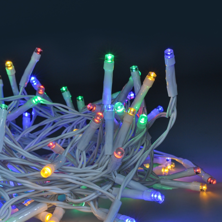 Brilagi - LED Ziemassvētku āra virtene 120xLED/8 funkcijas/3xAA 9,5m IP44 daudzkrāsaina + tālvadības pults