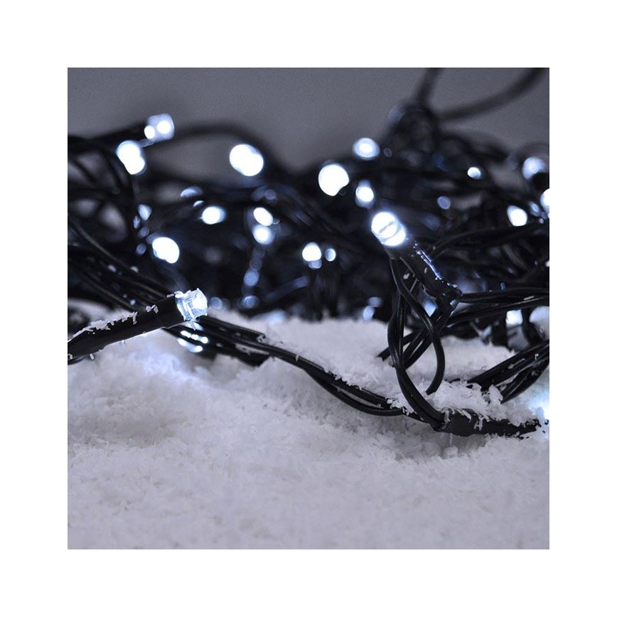 Brilagi - LED Ziemassvētku āra virtene 500xLED/8 funkcijas 55m IP44 vēsi balta