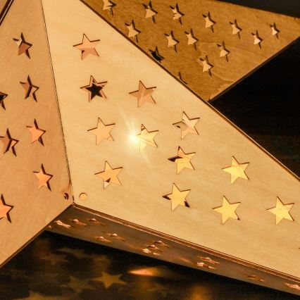 Brilagi - LED Ziemassvētku dekorācija LED/2xAA 59x55 cm zvaigzne