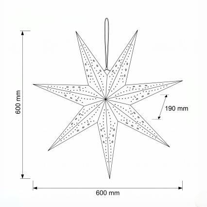 BRILAGI - LED Ziemassvētku dekorācija LED/2xAA 60 cm zvaigzne