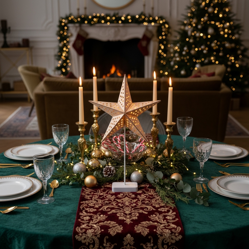 Brilagi - LED Ziemassvētku dekorācija LED/3xAA 62x40 cm zvaigzne