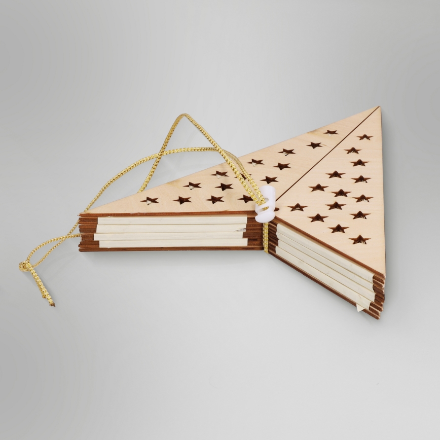 Brilagi - LED Ziemassvētku dekorācija LED/3xAA 62x40 cm zvaigzne