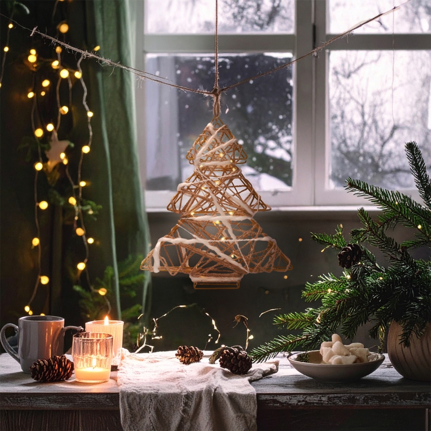 Brilagi - LED Ziemassvētku dekors LED/2xAA 34x31 cm eglīte