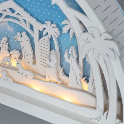 Brilagi - LED Ziemassvētku dekors LED/2xAA Betlēme