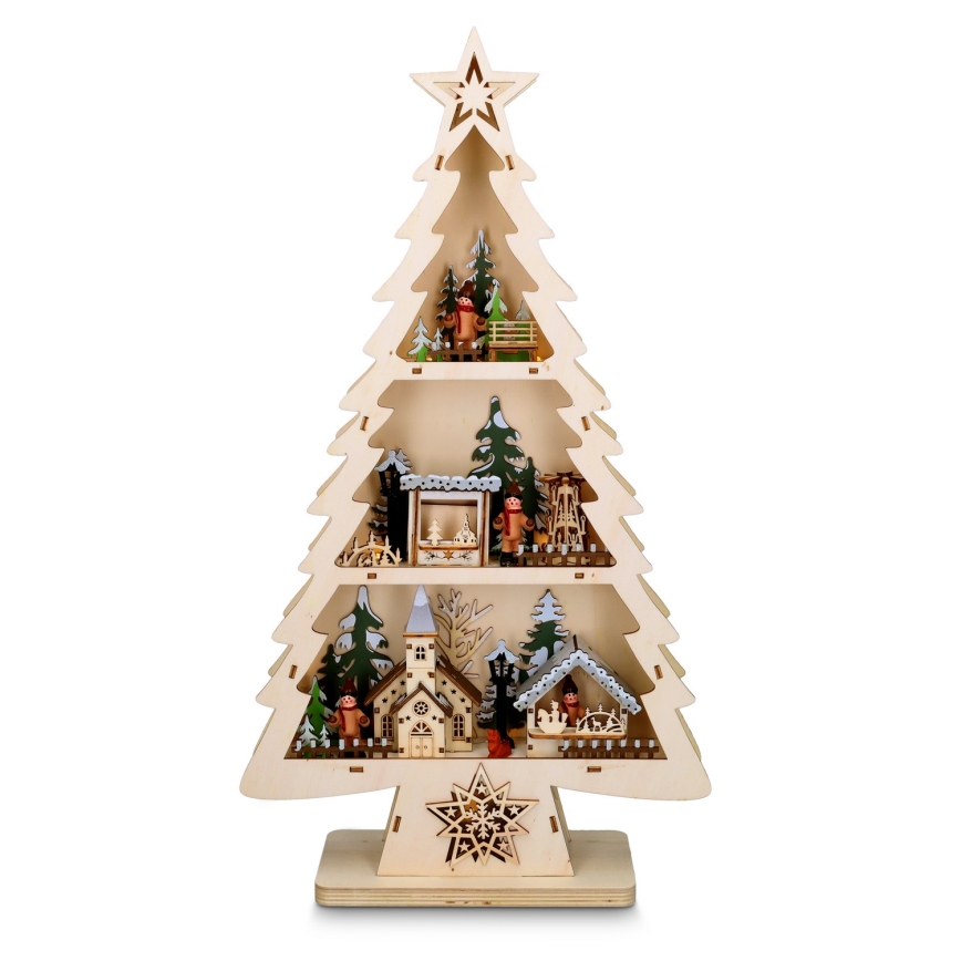 Brilagi - LED Ziemassvētku dekors LED/3xAA egle