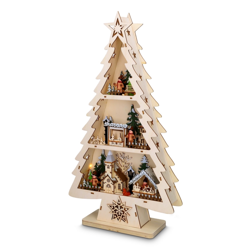 Brilagi - LED Ziemassvētku dekors LED/3xAA egle