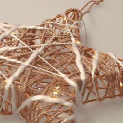 Brilagi - LED Ziemassvētku rotājums LED/2xAA 30x28 cm zvaigzne