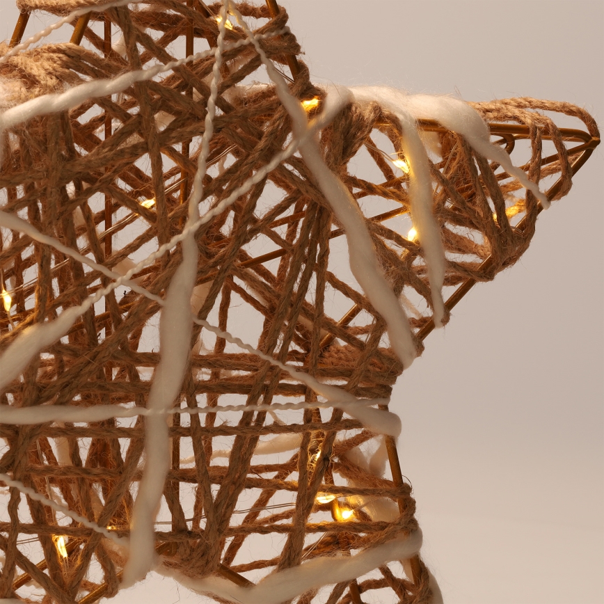 Brilagi - LED Ziemassvētku rotājums LED/2xAA 30x28 cm zvaigzne