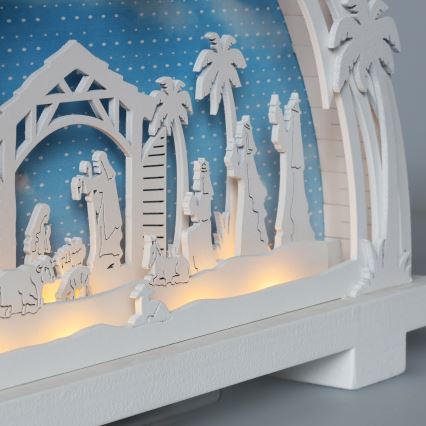 Brilagi - LED Ziemassvētku rotājums LED/2xAA Kristus dzimšanas aina