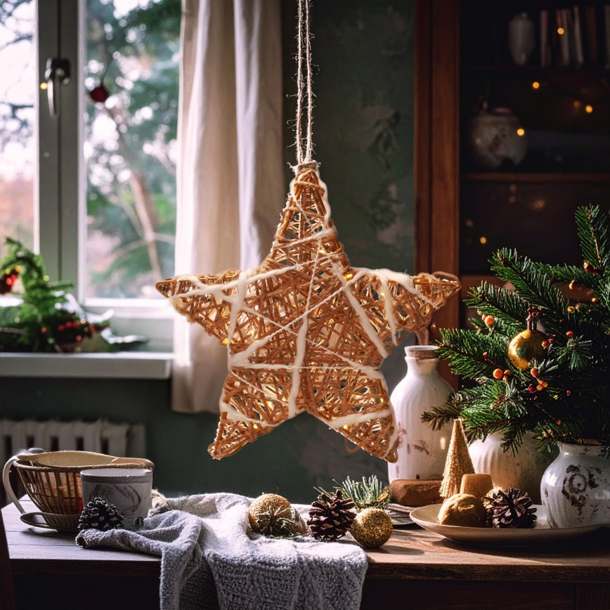 Brilagi - LED Ziemassvētku rotājums LED/2xAA zvaigzne