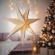 Brilagi - LED Ziemassvētku rotājums LED/2xAA zvaigzne silti balta