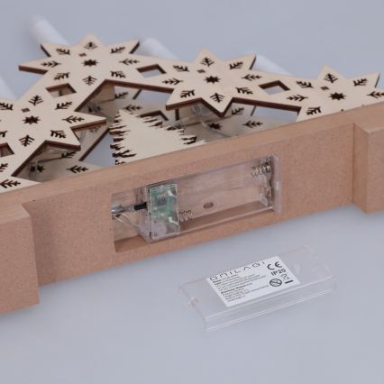 BRILAGI - LED Ziemassvētku svečturis 5xLED/2xAA bēšs