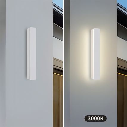 Brilagi - LED āra sienas gaismeklis LINEAR LED/8W/230V 3000K IP65 30 cm balts CRI 90