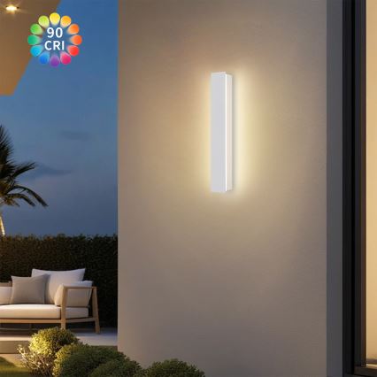 Brilagi - LED āra sienas gaismeklis LINEAR LED/8W/230V 3000K IP65 30 cm balts CRI 90