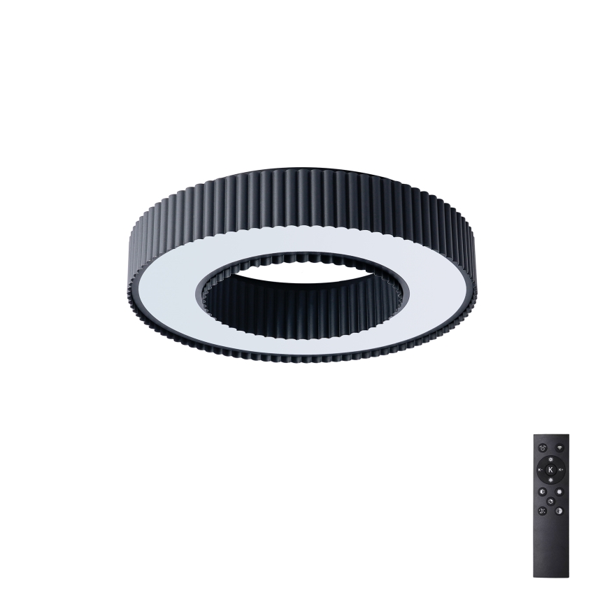 Brilagi - Dimējams LED griestu gaismeklis LUMIX LED/48W/230V 3000-6000K melns Ø 50 cm + ar tālvadības pulti