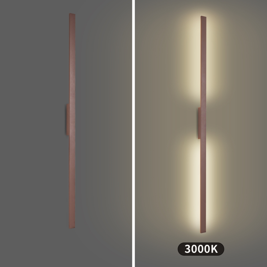 Brilagi - LED āra sienas gaismeklis LUNA LED/30W/230V 3000K IP65 150 cm brūns CRI 90