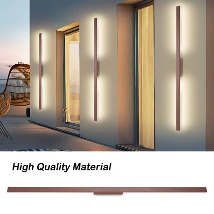 Brilagi - LED āra sienas gaismeklis LUNA LED/30W/230V 3000K IP65 150 cm brūns CRI 90