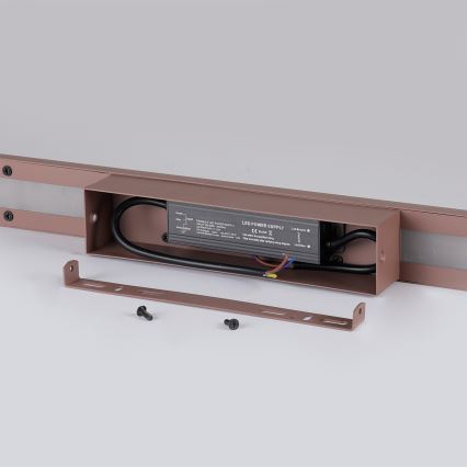 Brilagi - LED āra sienas gaismeklis LUNA LED/30W/230V 3000K IP65 150 cm brūns CRI 90