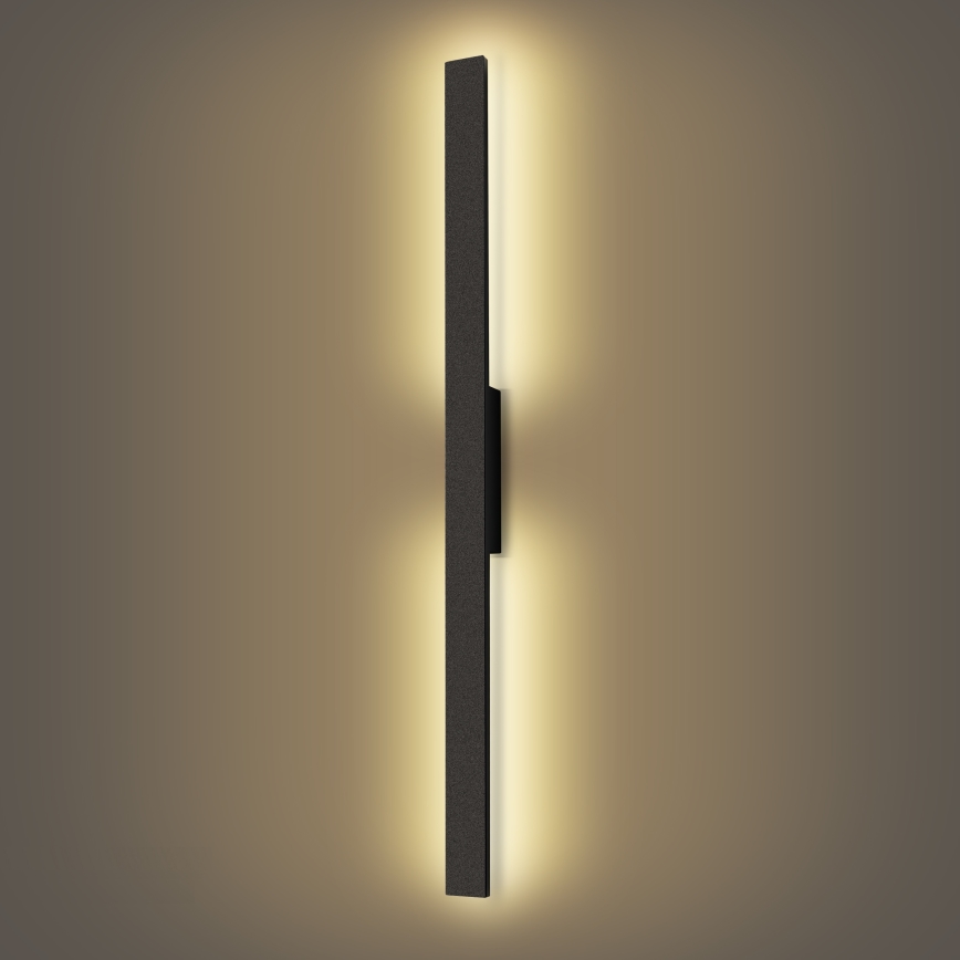 Brilagi - LUNA LED āra sienas gaismeklis LED/24W/230V 3000K IP65 100 cm melns