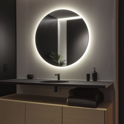Brilagi - LED vannasistabas spogulis LUNA LED/32W/230V Ø100 cm IP44 CRI 90 ar regulējamu spilgtumu +CCT