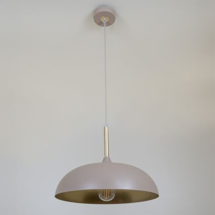Brilagi - Lustra ar auklu ABRAHAM 1xE27/60W/230V d. 35 cm bēša