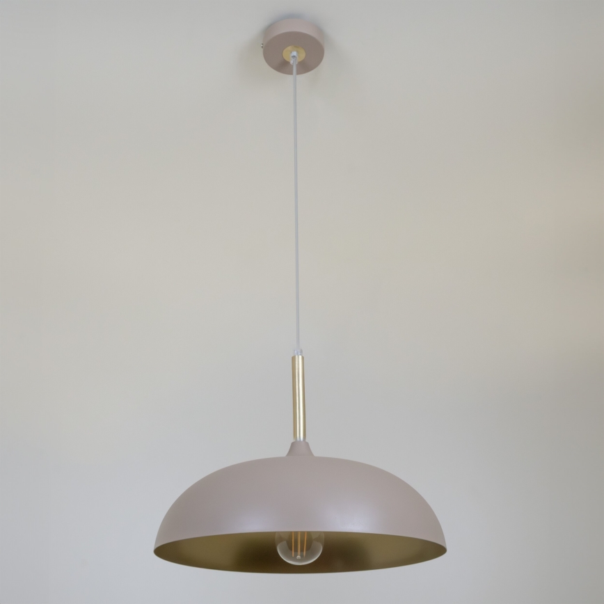 Brilagi - Lustra ar auklu ABRAHAM 1xE27/60W/230V d. 35 cm bēša