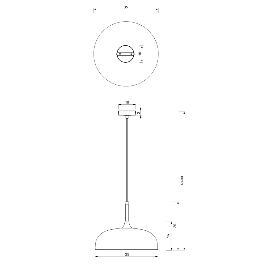 Brilagi - Lustra ar auklu ABRAHAM 1xE27/60W/230V d. 35 cm bēša
