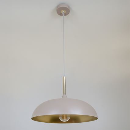 Brilagi - Lustra ar auklu ABRAHAM 1xE27/60W/230V d. 45 cm bēša