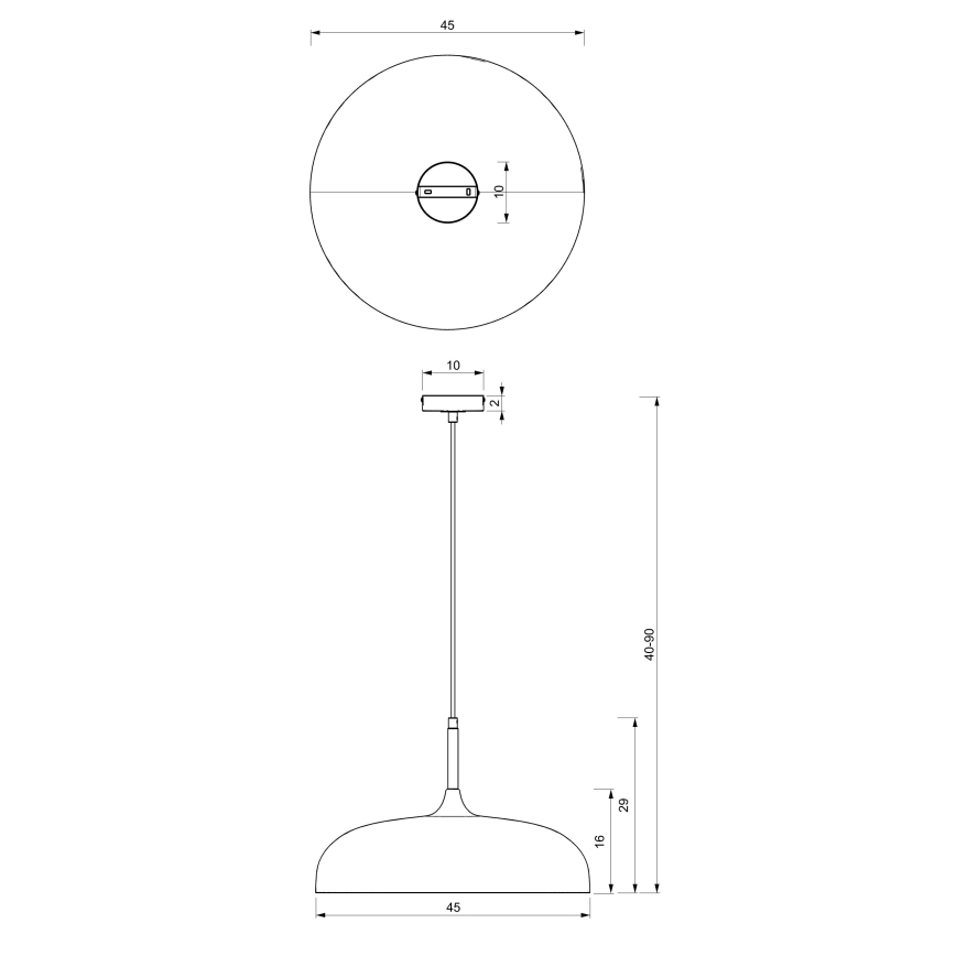 Brilagi - Lustra ar auklu ABRAHAM 1xE27/60W/230V d. 45 cm bēša
