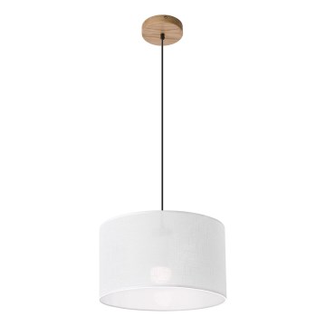 Brilagi - Lustra ar auklu ANTHONY 1xE27/60W/230V ozols/balta